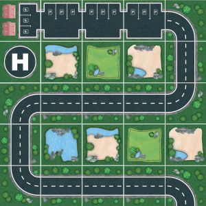 Safari, set z 25 dílků podlahového puzzle Postav Si Město