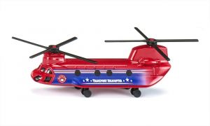 SIKU Vrtulník červený dopravní 17cm helikoptera kovový model blister 1689